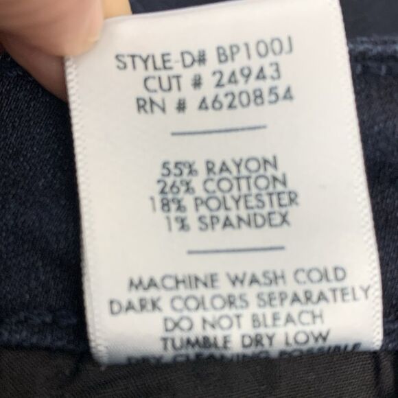 Just Black High Rise Button Fly Skinny Jeans Women’s Size 30 Dark Wash Frayed - Picture 8 of 8